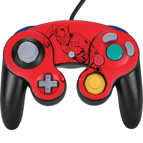 DC Comics The Flash Comic Pop Nintendo GameCube Controller Skin