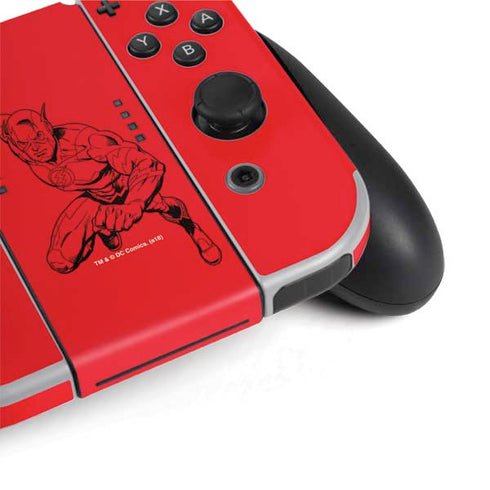 DC Comics The Flash Comic Pop Nintendo Switch OLED (2021) Skin