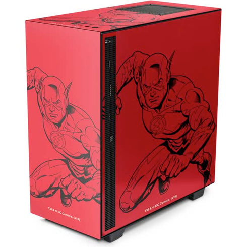 DC Comics The Flash Comic Pop NZXT H510 Compact ATX Mid-Tower Case Skin