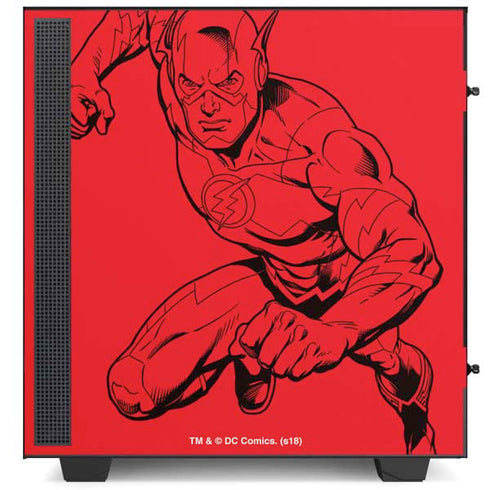 DC Comics The Flash Comic Pop NZXT H510 Compact ATX Mid-Tower Case Skin