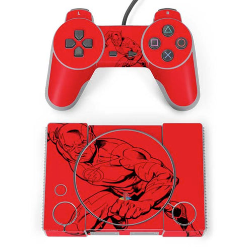 DC Comics The Flash Comic Pop PlayStation Classic Bundle Skin