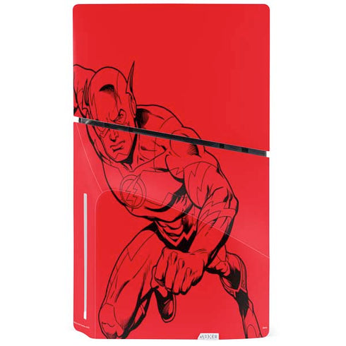 DC Comics The Flash Comic Pop PS5 Slim Disk Console Skin