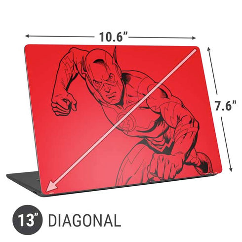 DC Comics The Flash Comic Pop Universal Laptop 13in (10.6 x 7.6in) Skin