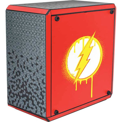 DC Comics The Flash Emblem Drip Cooler Master MasterBox Q300L Mini Tower Skin
