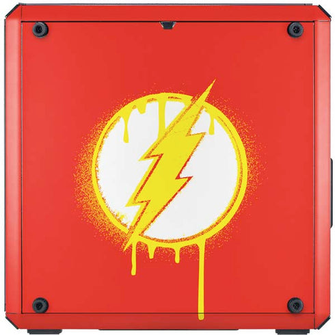 DC Comics The Flash Emblem Drip Cooler Master MasterBox Q300L Mini Tower Skin