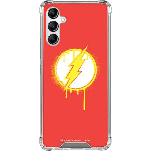 DC Comics The Flash Emblem Drip Galaxy A15 5G Clear Case