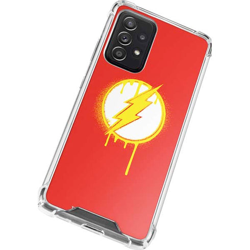 DC Comics The Flash Emblem Drip Galaxy A52 5G Clear Case