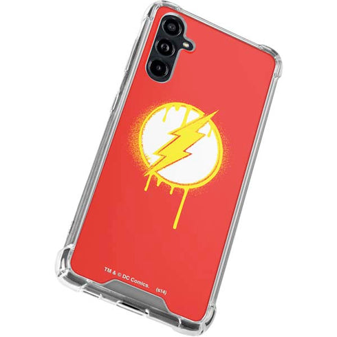 DC Comics The Flash Emblem Drip Galaxy A54 5G Clear Case