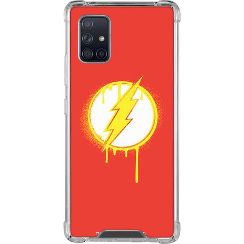DC Comics The Flash Emblem Drip Galaxy A71 5G Clear Case