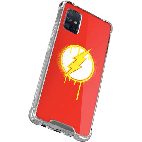 DC Comics The Flash Emblem Drip Galaxy A71 5G Clear Case