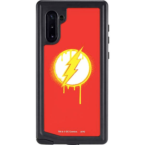 DC Comics The Flash Emblem Drip Galaxy Note 10 Waterproof Case