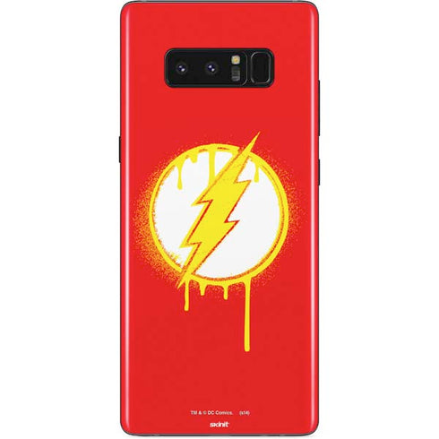 DC Comics The Flash Emblem Drip Galaxy Note 8 Skin