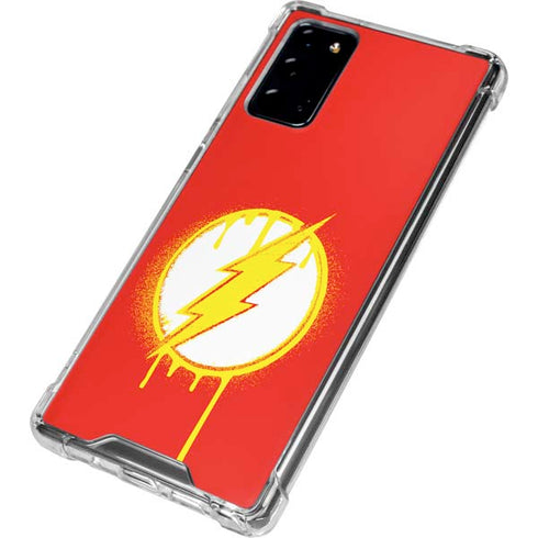 DC Comics The Flash Emblem Drip Galaxy Note20 5G Clear Case