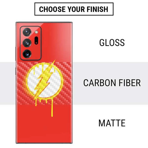 DC Comics The Flash Emblem Drip Galaxy Note20 Ultra 5G Skin