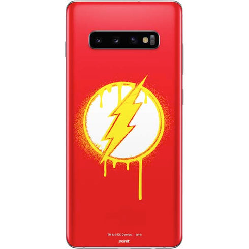 DC Comics The Flash Emblem Drip Galaxy S10 Plus Skin