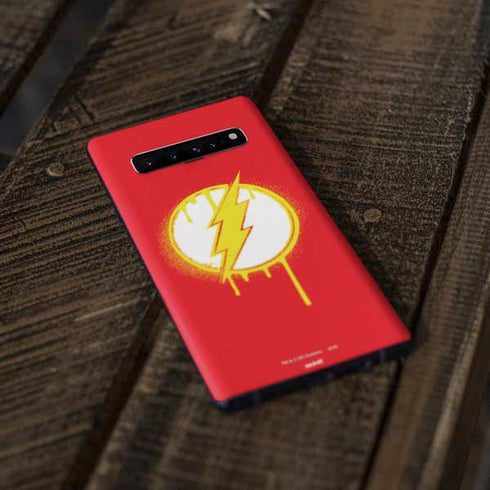 DC Comics The Flash Emblem Drip Galaxy S10 Plus Skin