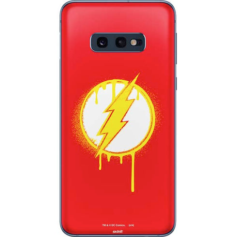DC Comics The Flash Emblem Drip Galaxy S10e Skin