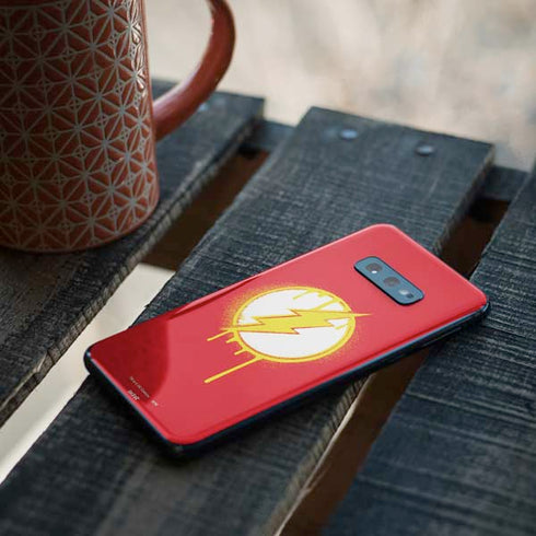 DC Comics The Flash Emblem Drip Galaxy S10e Skin