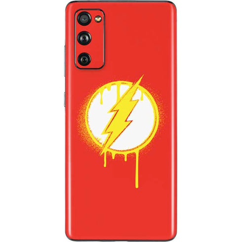 DC Comics The Flash Emblem Drip Galaxy S20 Fan Edition Skin