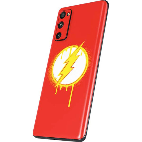 DC Comics The Flash Emblem Drip Galaxy S20 Fan Edition Skin