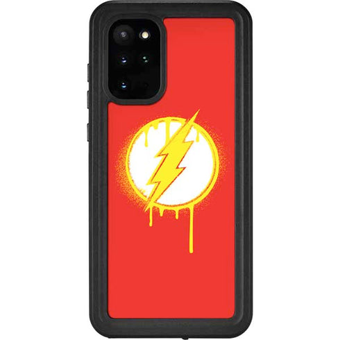DC Comics The Flash Emblem Drip Galaxy S20 Plus Waterproof Case