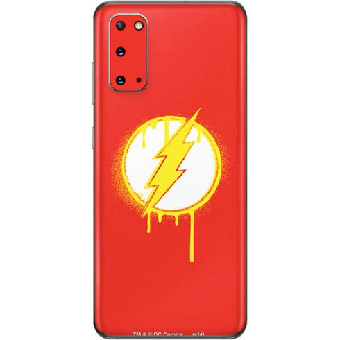 DC Comics The Flash Emblem Drip Galaxy S20 Skin