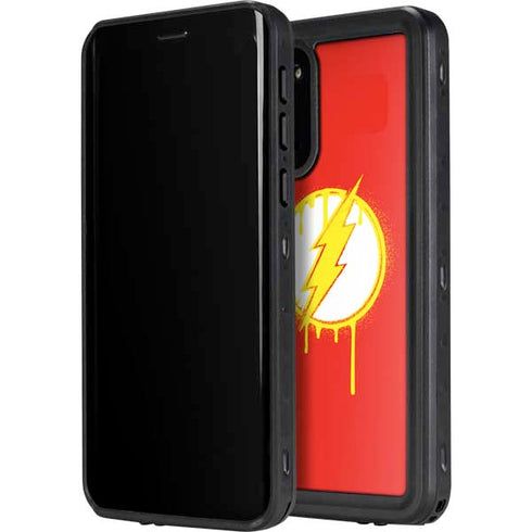 DC Comics The Flash Emblem Drip Galaxy S20 Waterproof Case