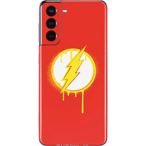 DC Comics The Flash Emblem Drip Galaxy S21 5G Skin