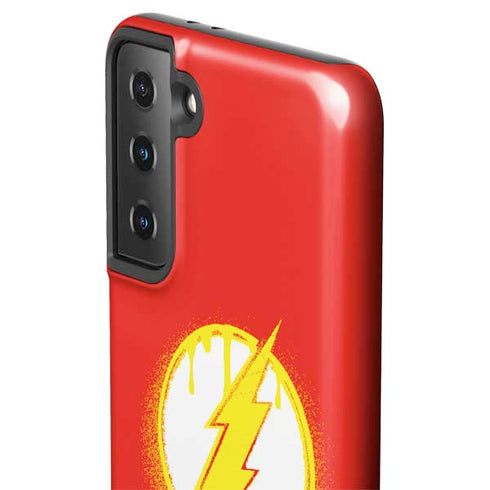 DC Comics The Flash Emblem Drip Galaxy S21 Plus 5G Pro Case