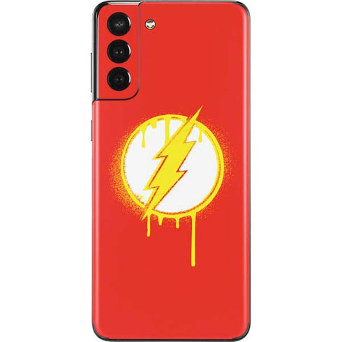 DC Comics The Flash Emblem Drip Galaxy S21 Plus 5G Skin