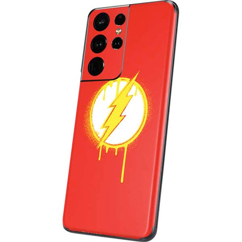 DC Comics The Flash Emblem Drip Galaxy S21 Ultra 5G Skin