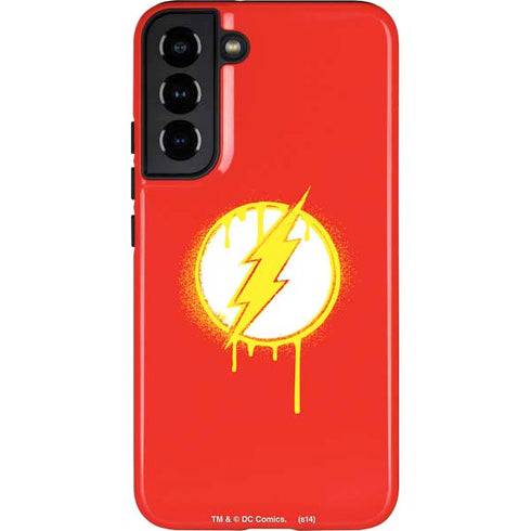 DC Comics The Flash Emblem Drip Galaxy S22 Plus Pro Case