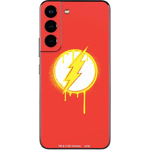 DC Comics The Flash Emblem Drip Galaxy S22 Skin