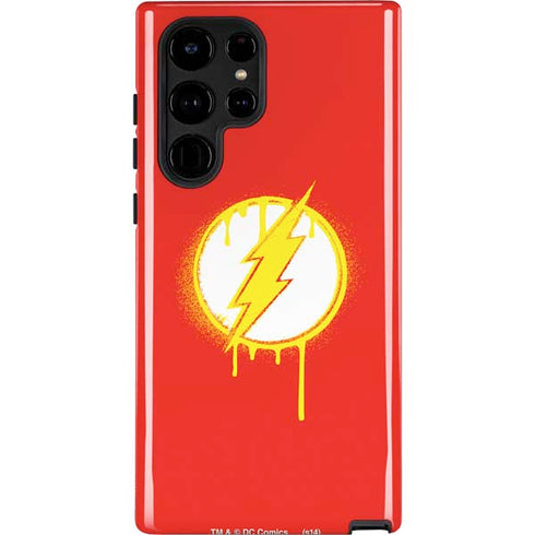 DC Comics The Flash Emblem Drip Galaxy S22 Ultra Pro Case