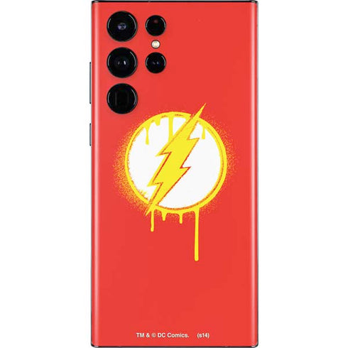 DC Comics The Flash Emblem Drip Galaxy S22 Ultra Skin