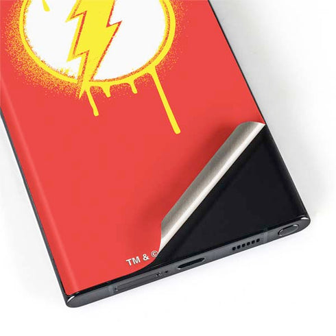 DC Comics The Flash Emblem Drip Galaxy S22 Ultra Skin