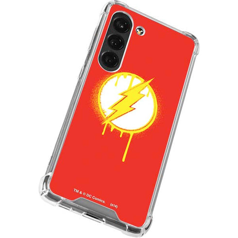 DC Comics The Flash Emblem Drip Galaxy S23 Clear Case