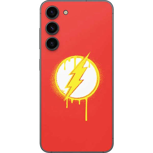 DC Comics The Flash Emblem Drip Galaxy S23 Plus Skin