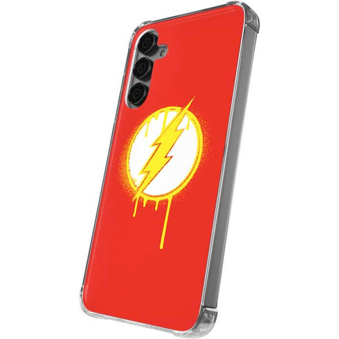 DC Comics The Flash Emblem Drip Galaxy S24 Plus Clear Case