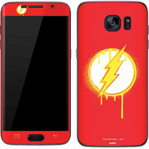 DC Comics The Flash Emblem Drip Galaxy S7 Skin