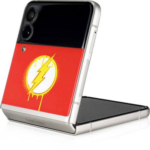 DC Comics The Flash Emblem Drip Galaxy Z Flip4 5G Skin