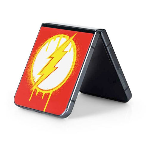 DC Comics The Flash Emblem Drip Galaxy Z Flip5 5G Skin