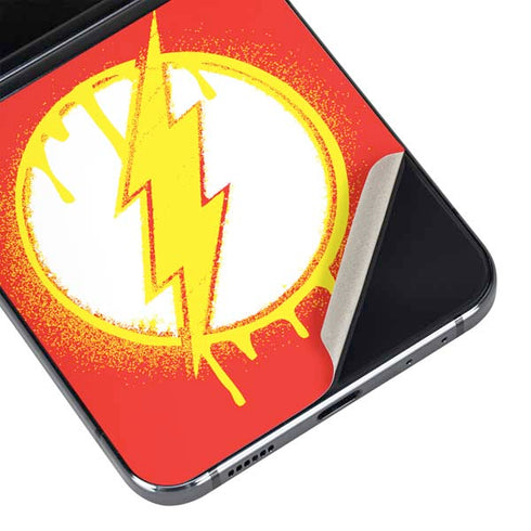 DC Comics The Flash Emblem Drip Galaxy Z Flip5 5G Skin