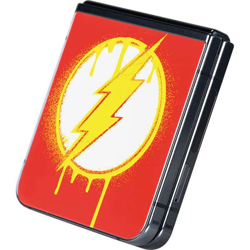 DC Comics The Flash Emblem Drip Galaxy Z Flip5 5G Skin