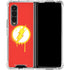 DC Comics The Flash Emblem Drip Galaxy Z Fold4 5G Clear Case