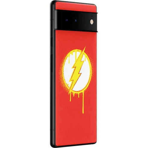 DC Comics The Flash Emblem Drip Google Pixel 6 Pro Skin