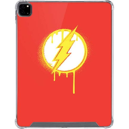 DC Comics The Flash Emblem Drip iPad Pro 12.9in (2020) Clear Case