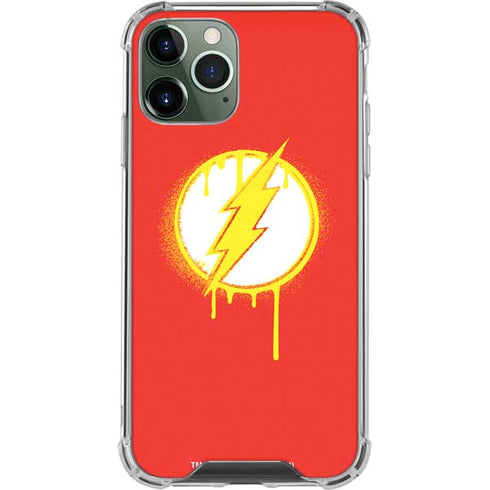 DC Comics The Flash Emblem Drip iPhone 12 Pro Max Clear Case