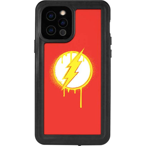 DC Comics The Flash Emblem Drip iPhone 12 Pro Waterproof Case