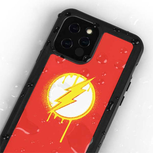 DC Comics The Flash Emblem Drip iPhone 12 Pro Waterproof Case